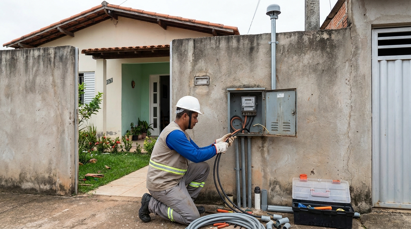 Instalacao de padrao de energia em Santos‑SP