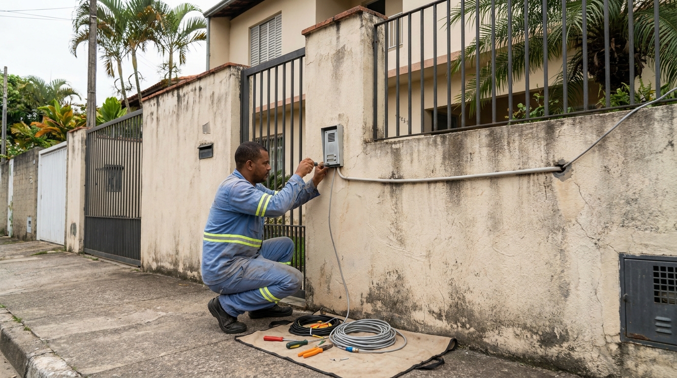 Instalacao de video porteiro em Santos‑SP