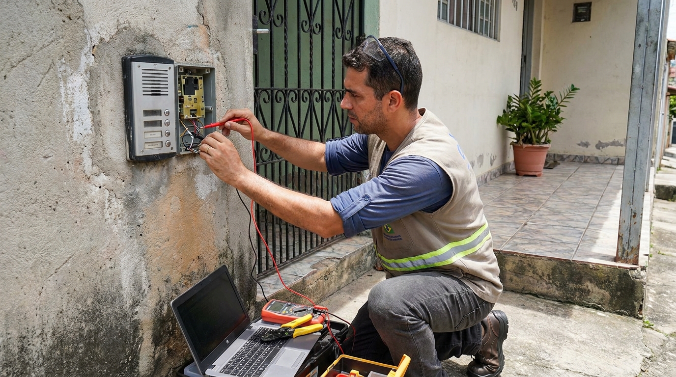 Reparo de interfone em Santos‑SP
